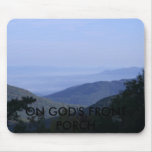 skyline drive 055, ON GOD'S FRONT PORCH Mousemat