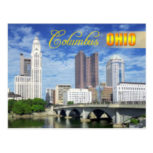 Skyline of Columbus, Ohio Postcard