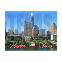 Skyline of Downtown Austin, Texas Postcards