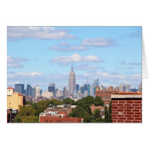 Skyline of Manhattan from Brooklyn Greeting Card