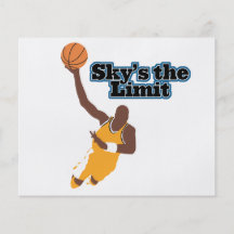 skys the limit basketball vector design full color flyer