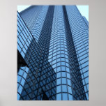 Skyscraper Blue II Poster