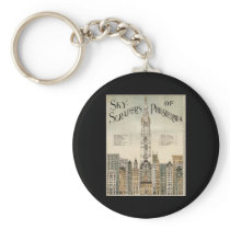 Skyscrapers of Philadelphia Key Chain
