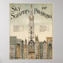 Skyscrapers of Philadelphia Poster