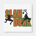 Slam Dunk Basketball Fridge Magnet