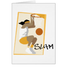 Slam Dunk Basketball Greeting Cards