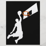 Slam Dunk Basketball Player - White Silhouette Flyer