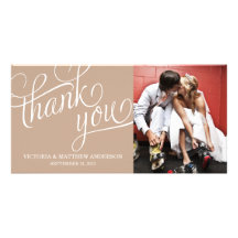 SLANTED | WEDDING THANK YOU PHOTO CARD