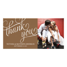 SLANTED | WEDDING THANK YOU PHOTO CARD