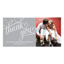SLANTED | WEDDING THANK YOU PHOTO CARD