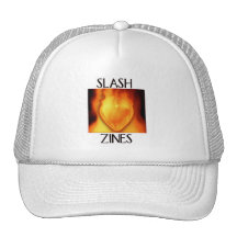 Slash Zine Burning Heart Cap Mesh Hats