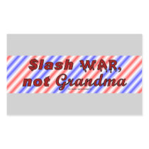 SlashWarNotGrandma Stickers