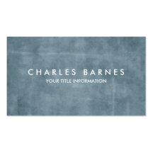 Slate Blue Grunge Business Card