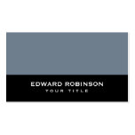 Slate gray black modern generic personal profile business cards