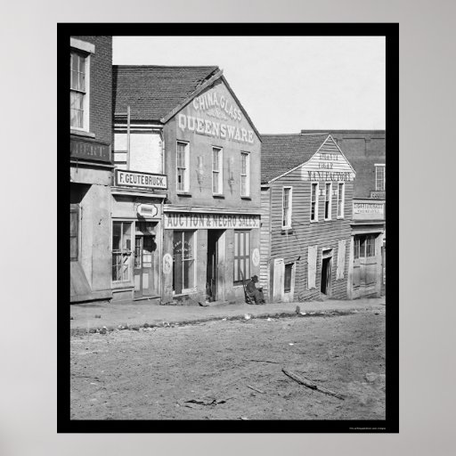 Slave Sales on Whitehall Street in Atlanta 1864 Print