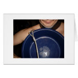 Slave's Dinner Bowl Greeting Cards