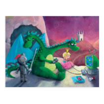 Slaying the dragon (It's hard) postcards