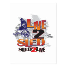 Sled 2 Live Live 2 Sled Post Cards