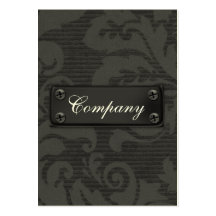sleek black  metal Business Cards