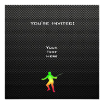 Sleek Fencing Invites