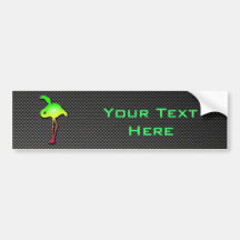 Sleek Flamingo Bumper Stickers
