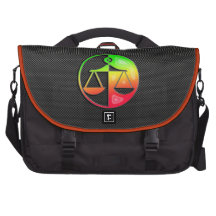 Sleek Justice Scales Laptop Shoulder Bag