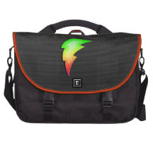 Sleek Lightning Bolt Laptop Shoulder Bag
