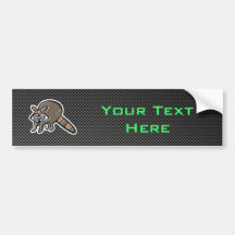 Sleek Racoon Bumper Stickers