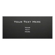Sleek Snow Skiing Customized Rack Card