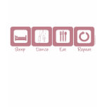Sleep Ballet Eat Repeat t-shirts