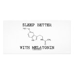 Sleep Better With Melatonin (Chemical Molecule) photo cards