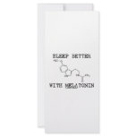Sleep Better With Melatonin (Chemical Molecule) rack cards