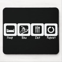 Sleep Bike Eat Repeat Mouse Pads