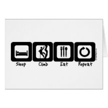 Sleep Climb Eat Repeat Card