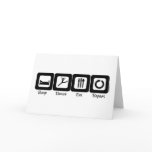 Sleep Dance Eat Repeat Greeting Card
