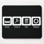Sleep Dance Eat Repeat mousepads