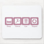 Sleep Dance Eat Repeat mousepads