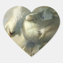 Sleep down heart sticker