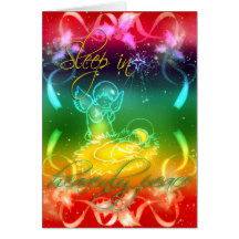 Sleep in heavenly peace Christmas Greeting Card