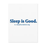 Sleep is Good postcards