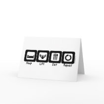 Sleep Lift Eat Repeat Card
