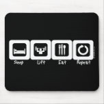 Sleep Lift Eat Repeat Mouse Mat