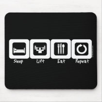 Sleep Lift Eat Repeat Mouse Mat