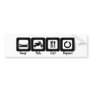 Sleep Ride Eat Repeat Bumper Stickers