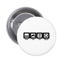 Sleep Ride Eat Repeat Pinback Button
