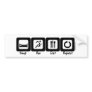 Sleep Run Eat Repeat Bumper Stickers