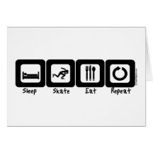 Sleep Skate Eat Repeat Card