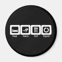 Sleep Skate Eat Repeat Magnets