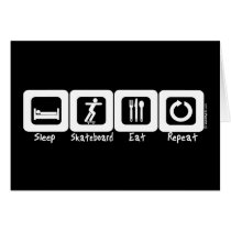 Sleep Skateboard Eat Repeat Card