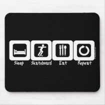 Sleep Skateboard Eat Repeat Mouse Mats